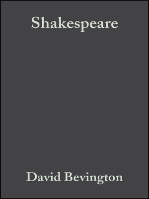 cover image of Shakespeare